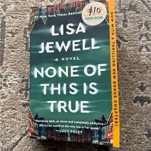 Lisa Jewell "None of This Is True" - Green Cover Paperback